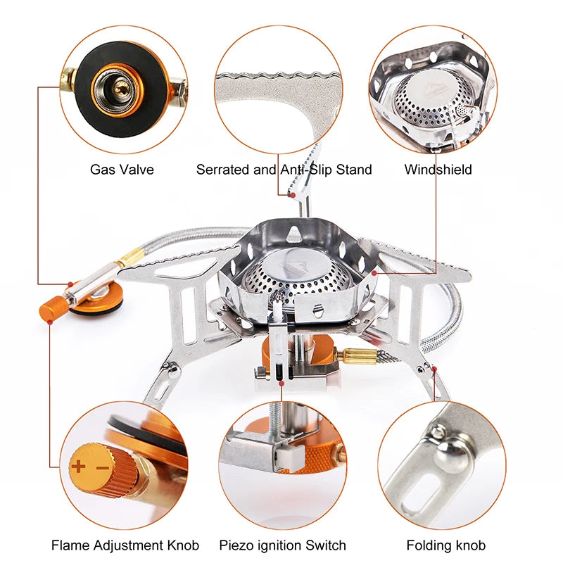 Widesea Camping Wind Proof Gas Burner