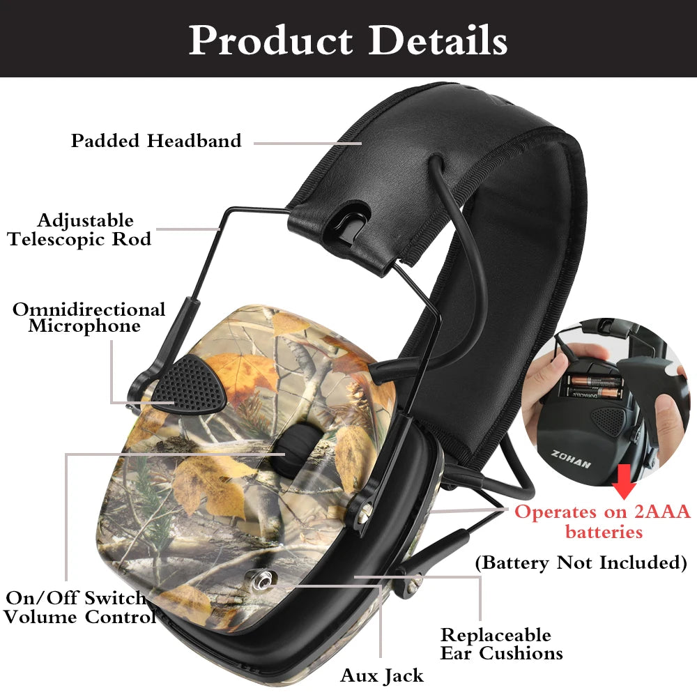 ZOHAN Tactical anti-noise Earmuff