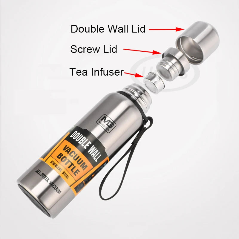 UPORS Stainless Steel Thermos Portable Vacuum Flask