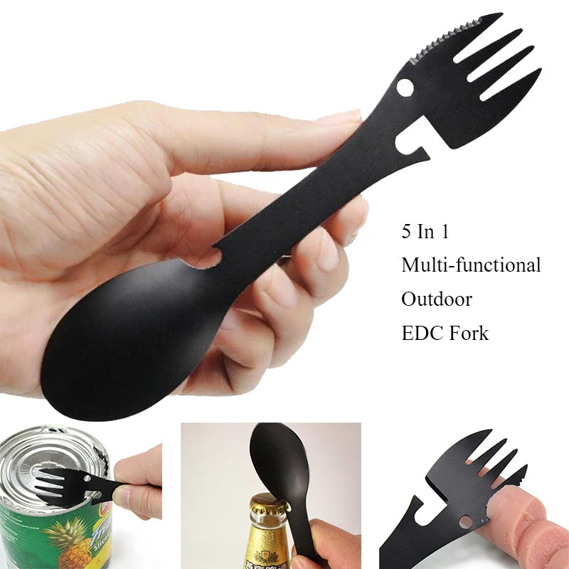 Multi-functional EDC Kit Spork and Bottle Opener