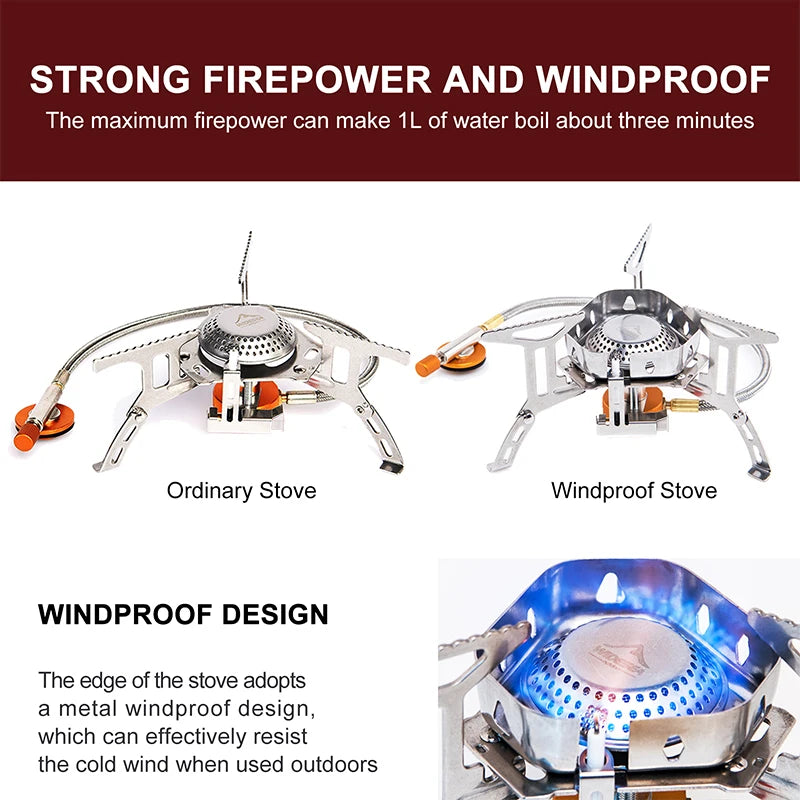 Widesea Camping Wind Proof Gas Burner