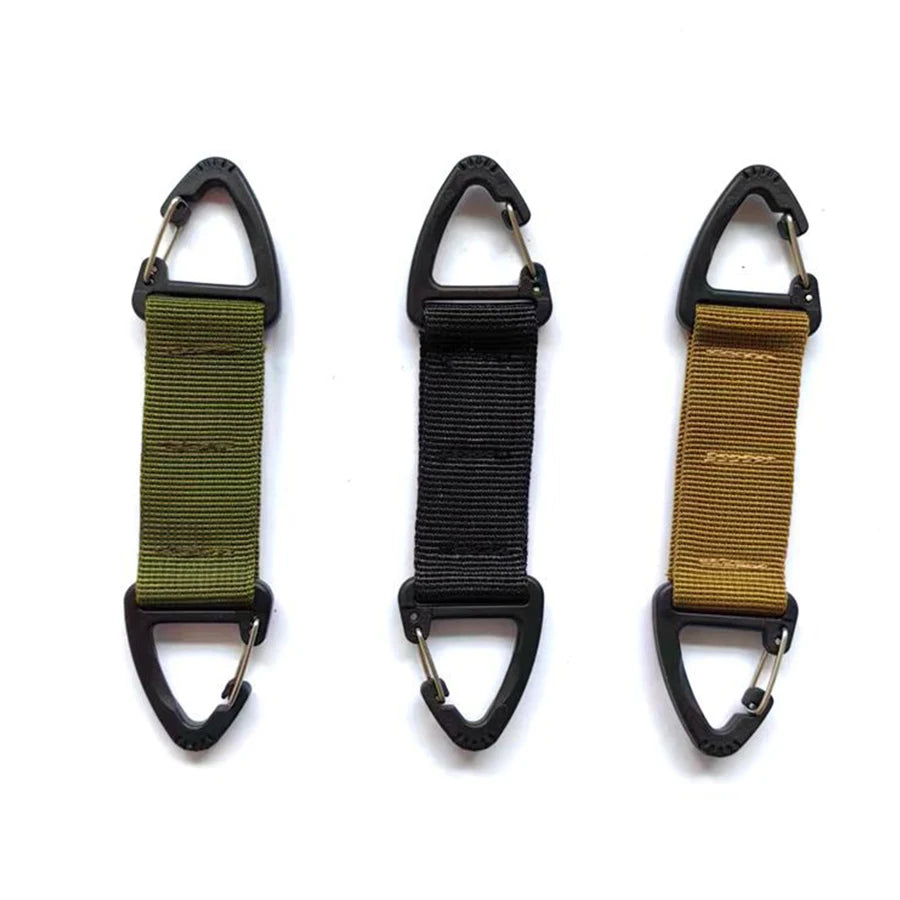 Outdoor Camping Carabiner Hook with Webbing Buckle