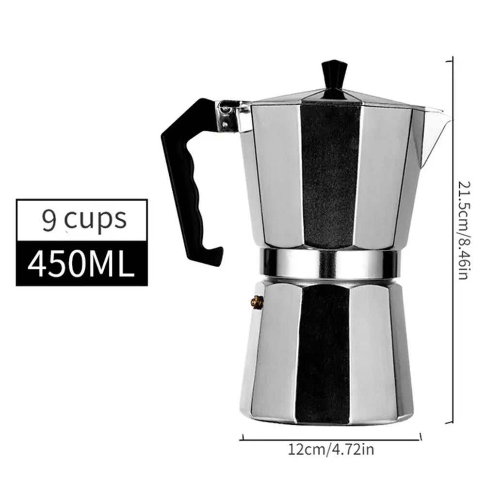 Aluminum Octagonal Moka Coffee Kettle