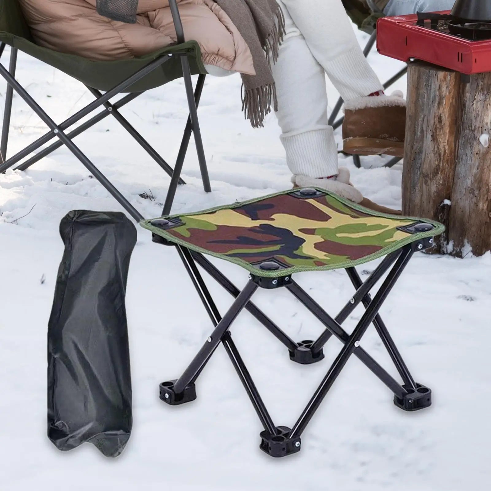 Foldable Camping Stool Fishing Chair Seat