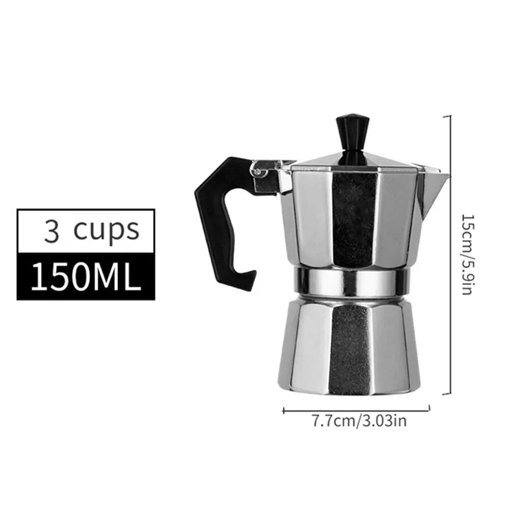 Aluminum Octagonal Moka Coffee Kettle