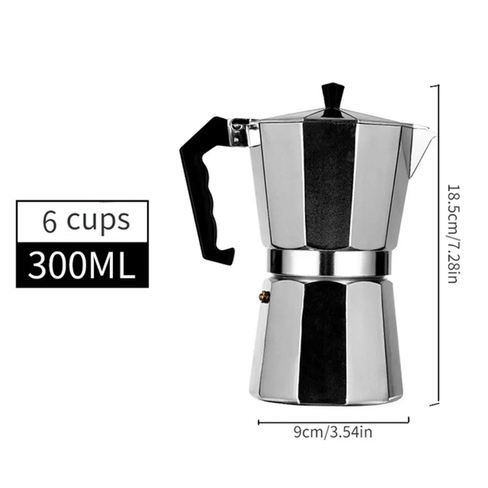 Aluminum Octagonal Moka Coffee Kettle