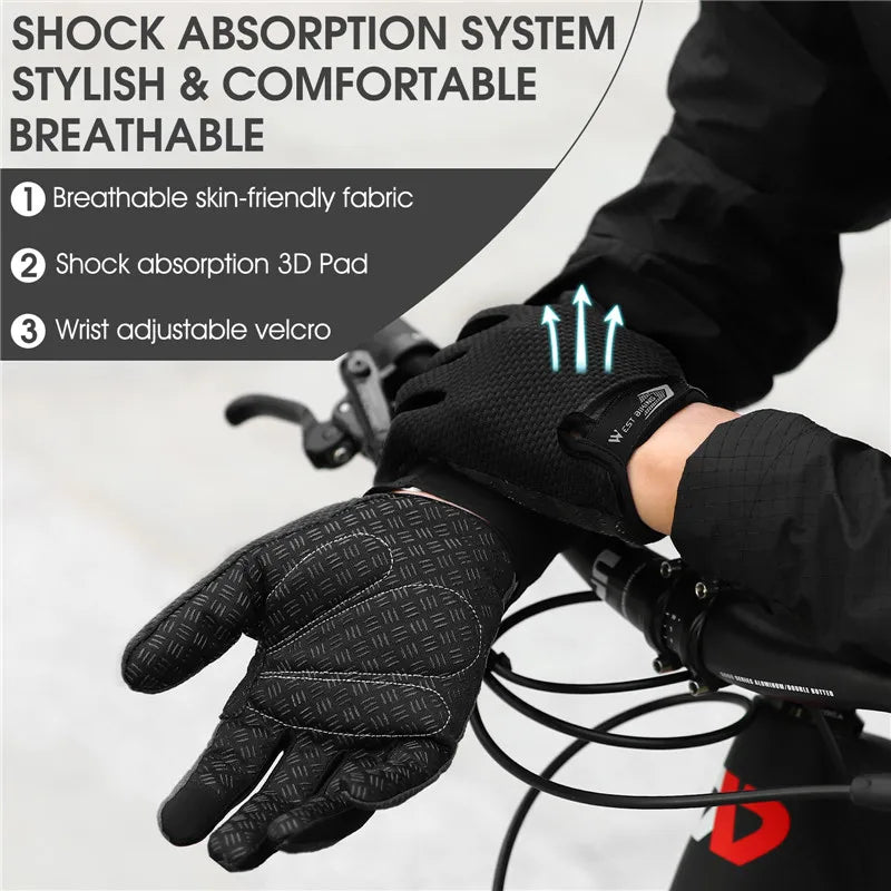 WEST BIKING Summer Cycling Full Finger Gloves