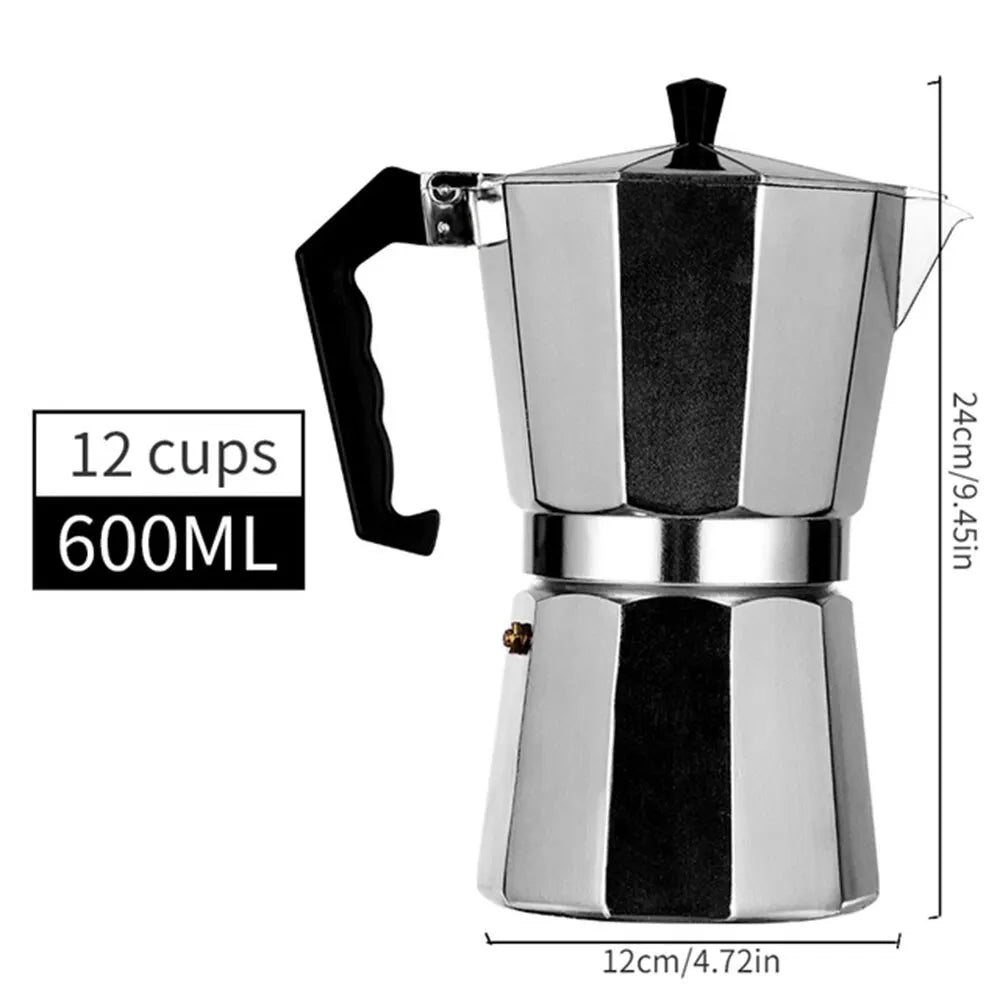 Aluminum Octagonal Moka Coffee Kettle