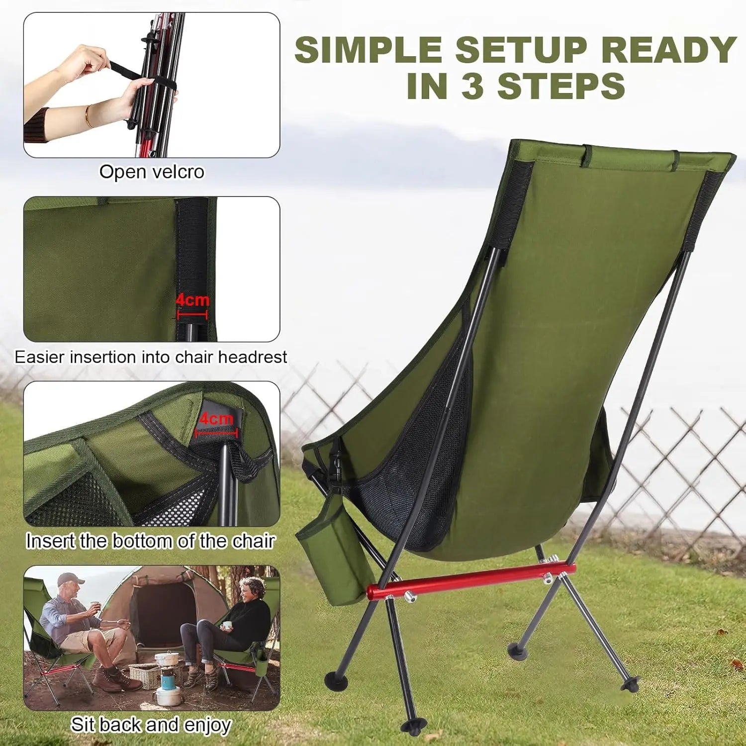 Ultralight Folding Travel Chair