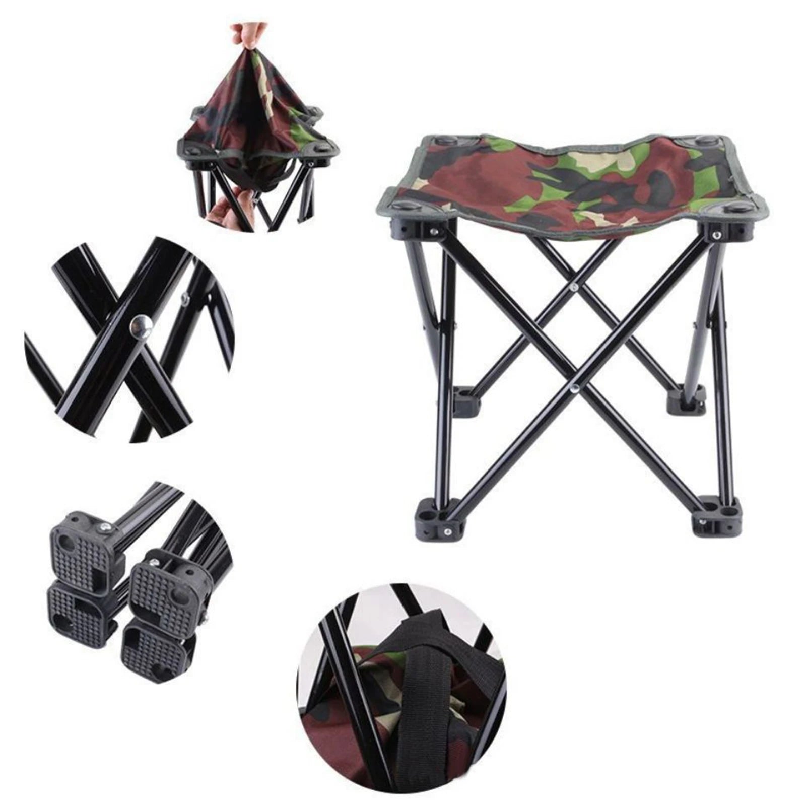 Foldable Camping Stool Fishing Chair Seat