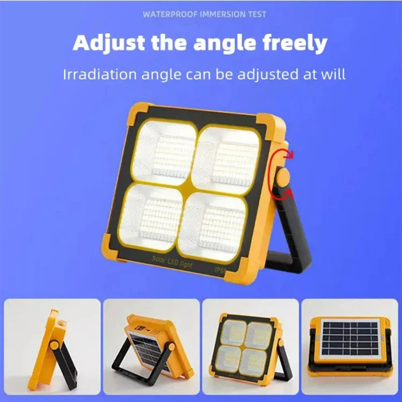 Rechargeable 200/500W Emergency LED Solar Floodlight