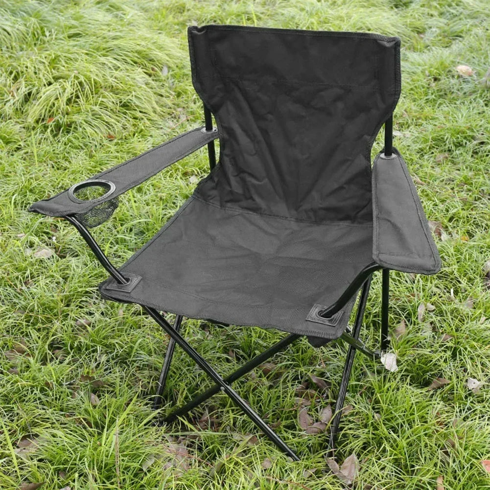 Camping Folding Chair Fishing Chair with Carrying Bag & Armrest