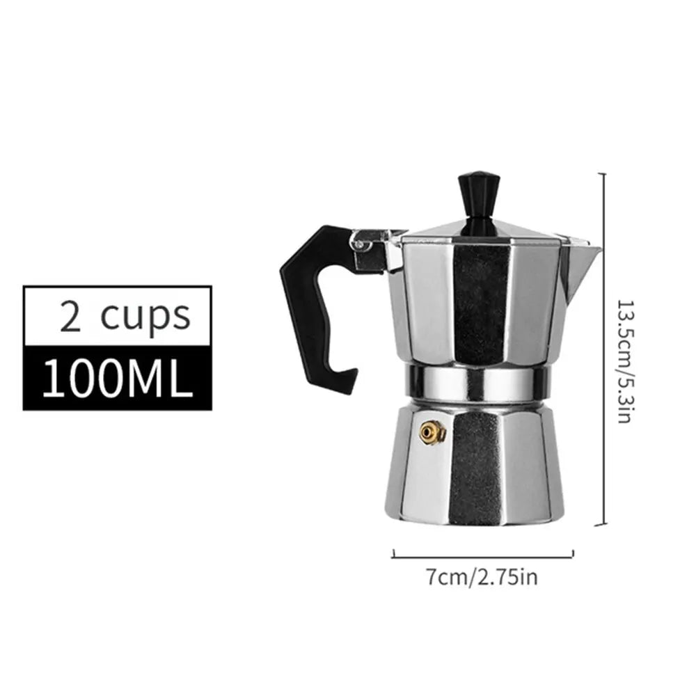 Aluminum Octagonal Moka Coffee Kettle