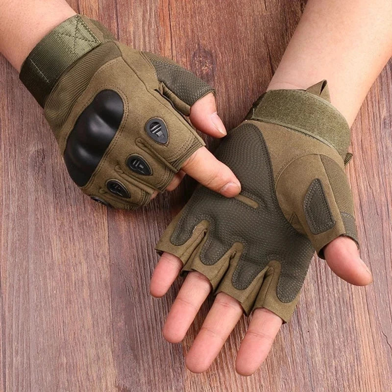 Half Finger Paintball Outdoor Tactical  Gloves