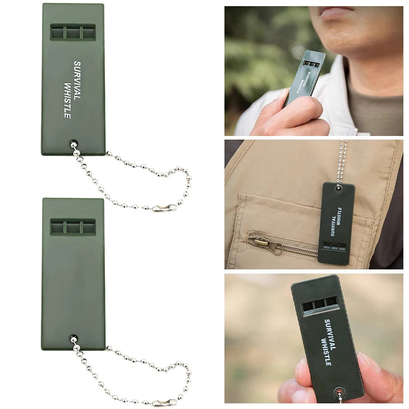 Outdoor Survival Whistle Keychain