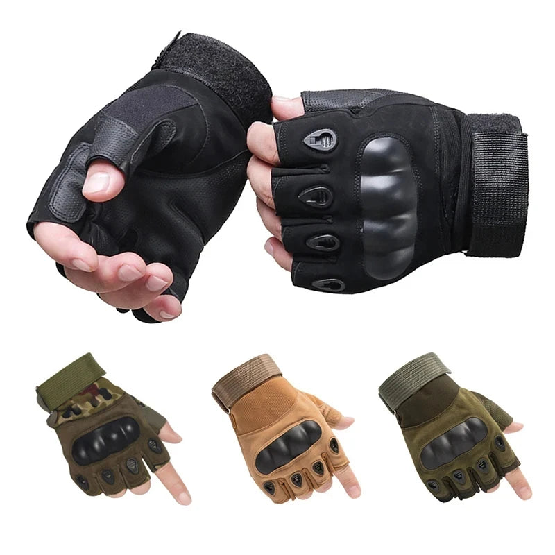 Half Finger Paintball Outdoor Tactical  Gloves