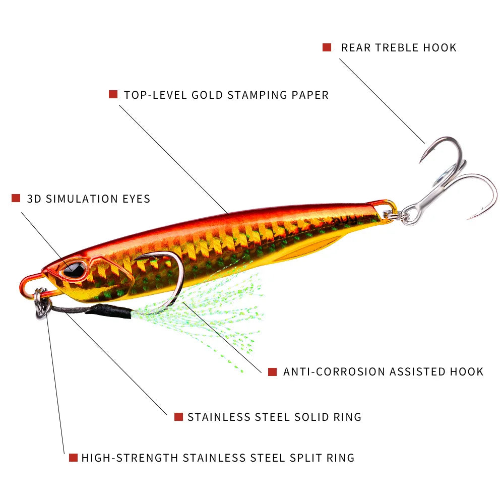 Sinking Metal Fishing Lure Bait