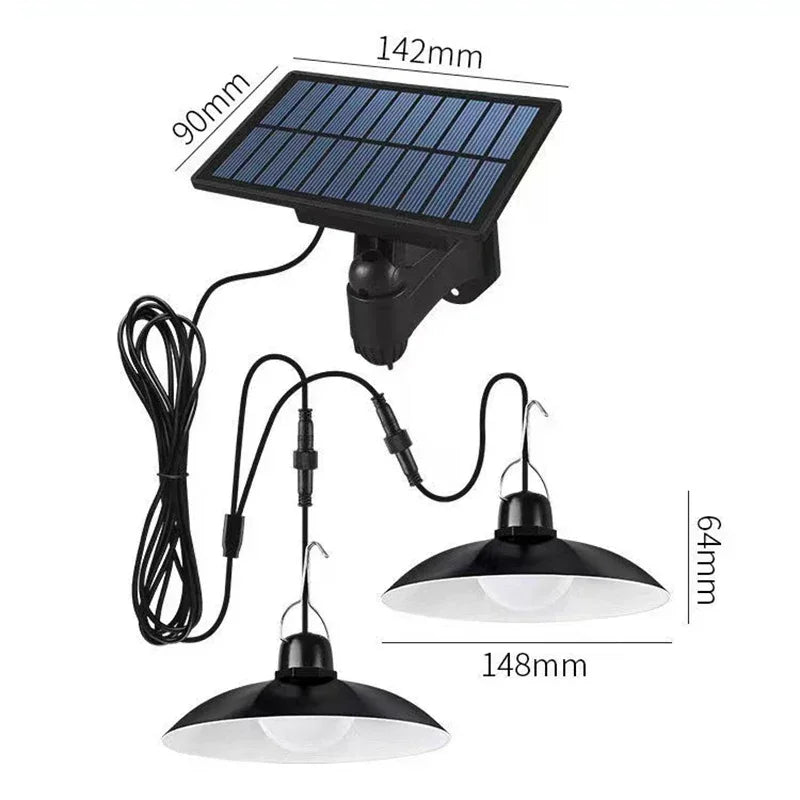 Solar Pendant Light Solar 2600/5000/6000mAh Powered Lamp