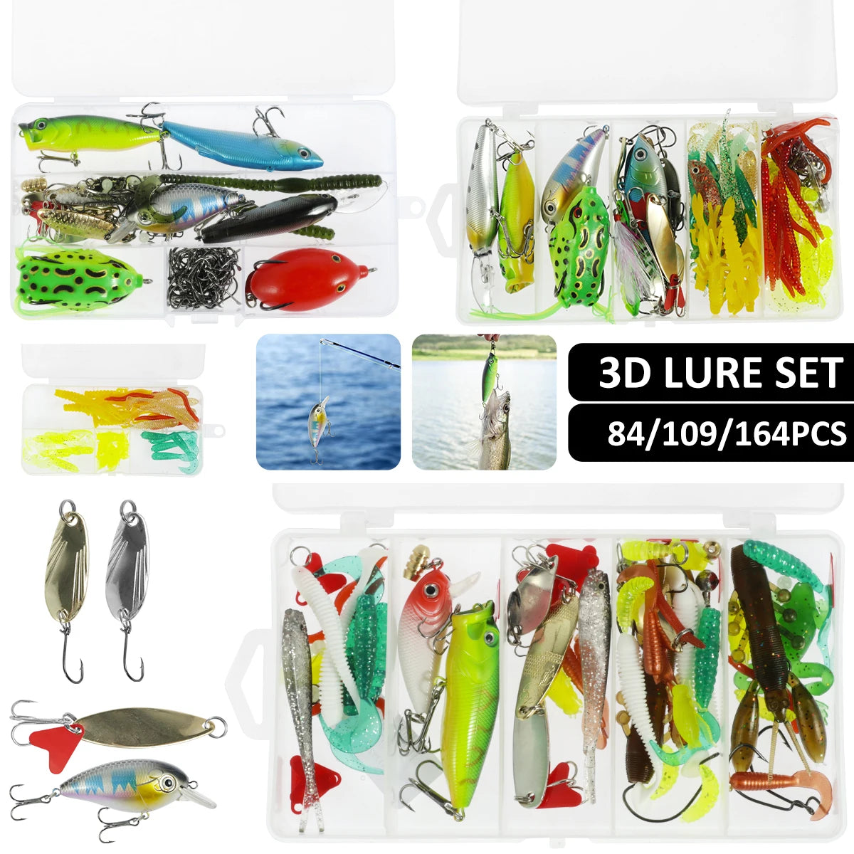 Mixed Colorful Fishing Lure Set