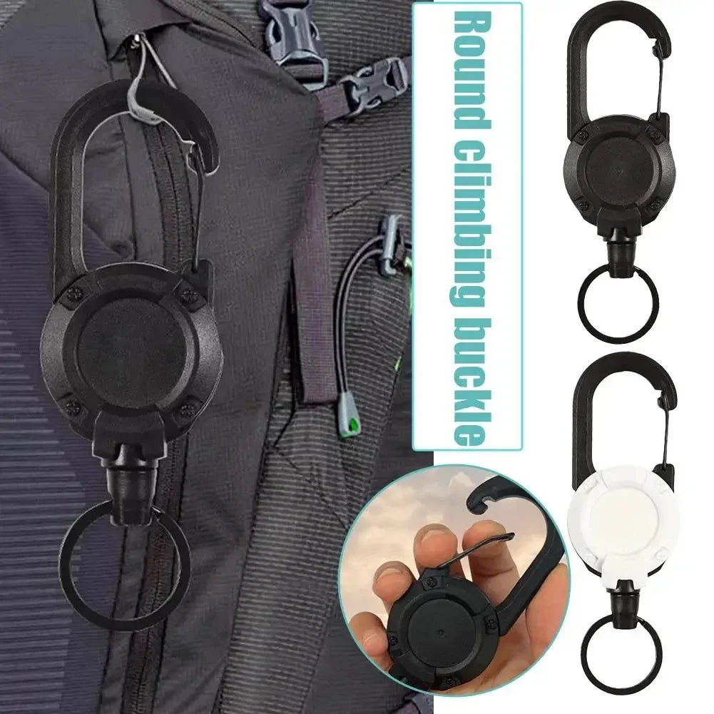 Automatic Heavy Duty Retractable Wire Rope Carabiner