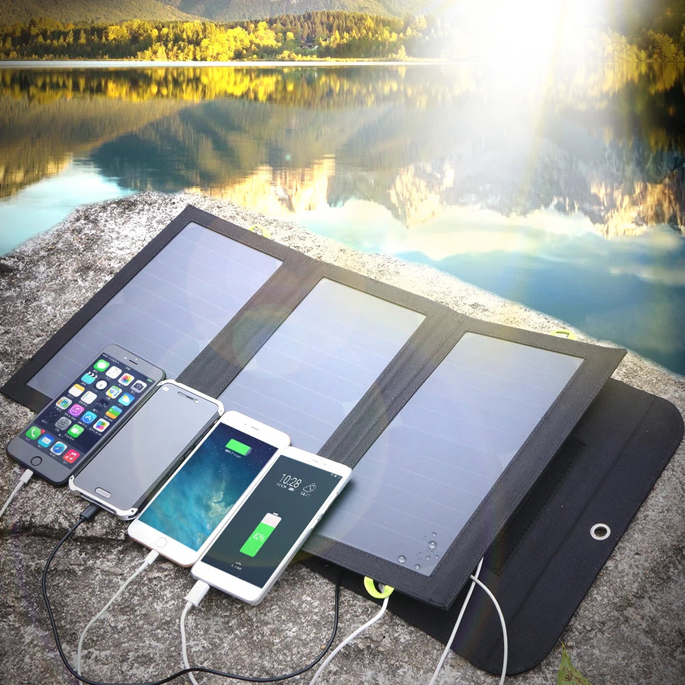 ALLPOWERS Solar Panel 5V 21W Built-in 10000mAh Battery