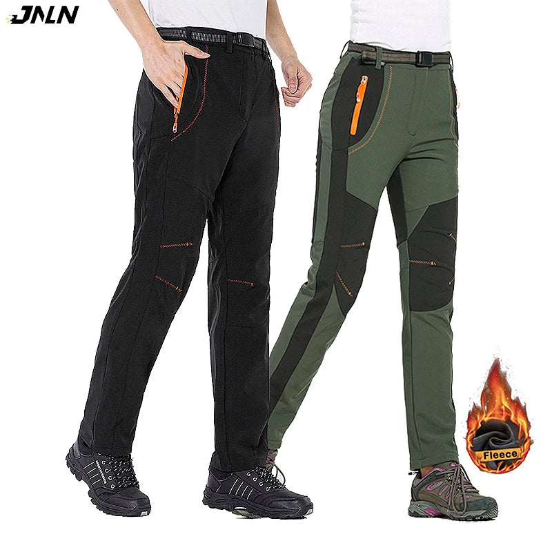 JNLN Men Women Fleece Winter Pants