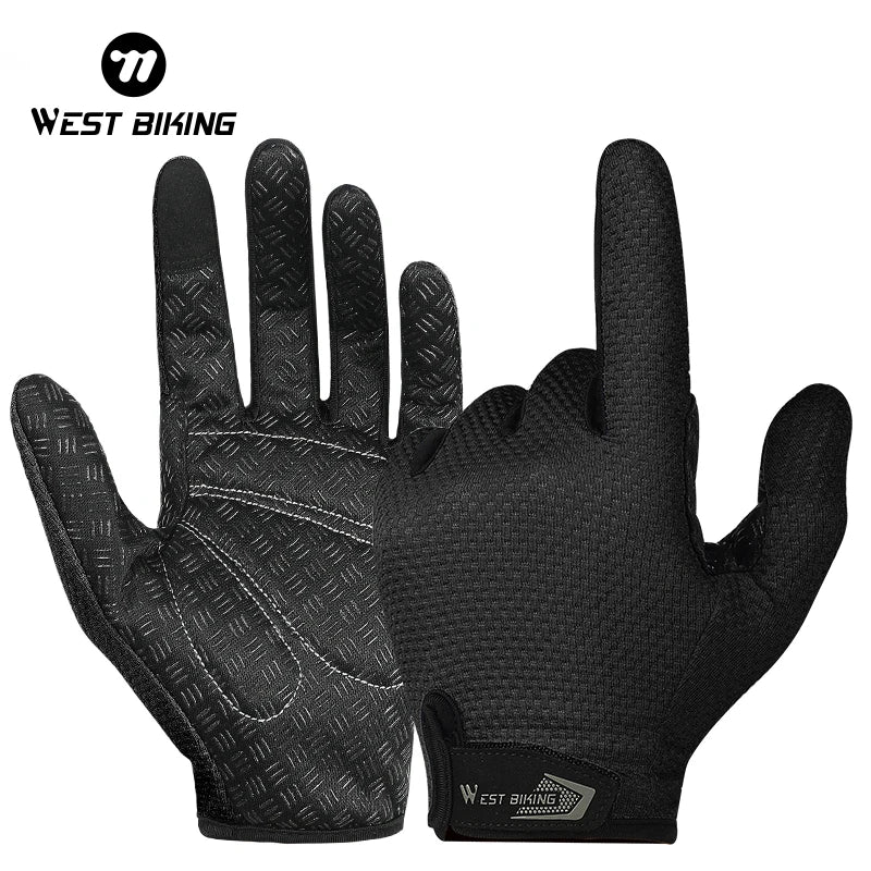 WEST BIKING Summer Cycling Full Finger Gloves