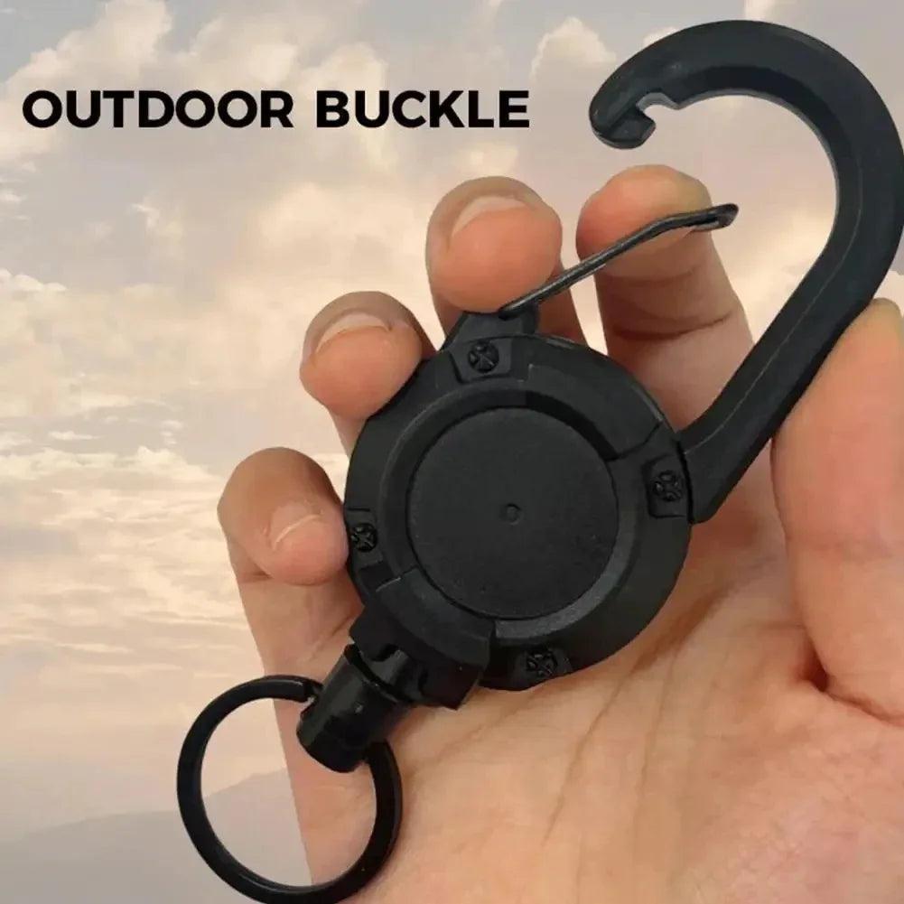 Automatic Heavy Duty Retractable Wire Rope Carabiner