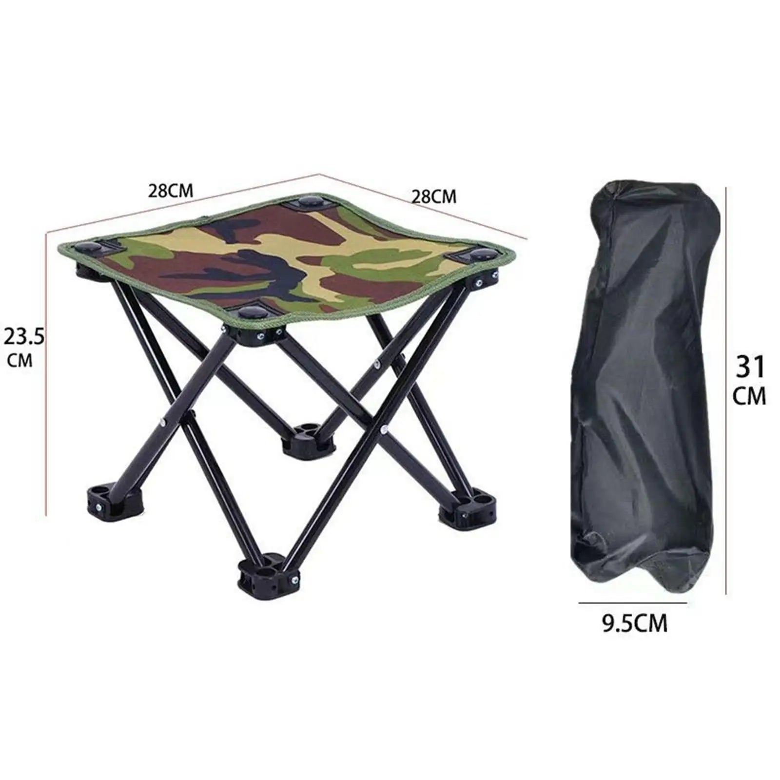 Foldable Camping Stool Fishing Chair Seat