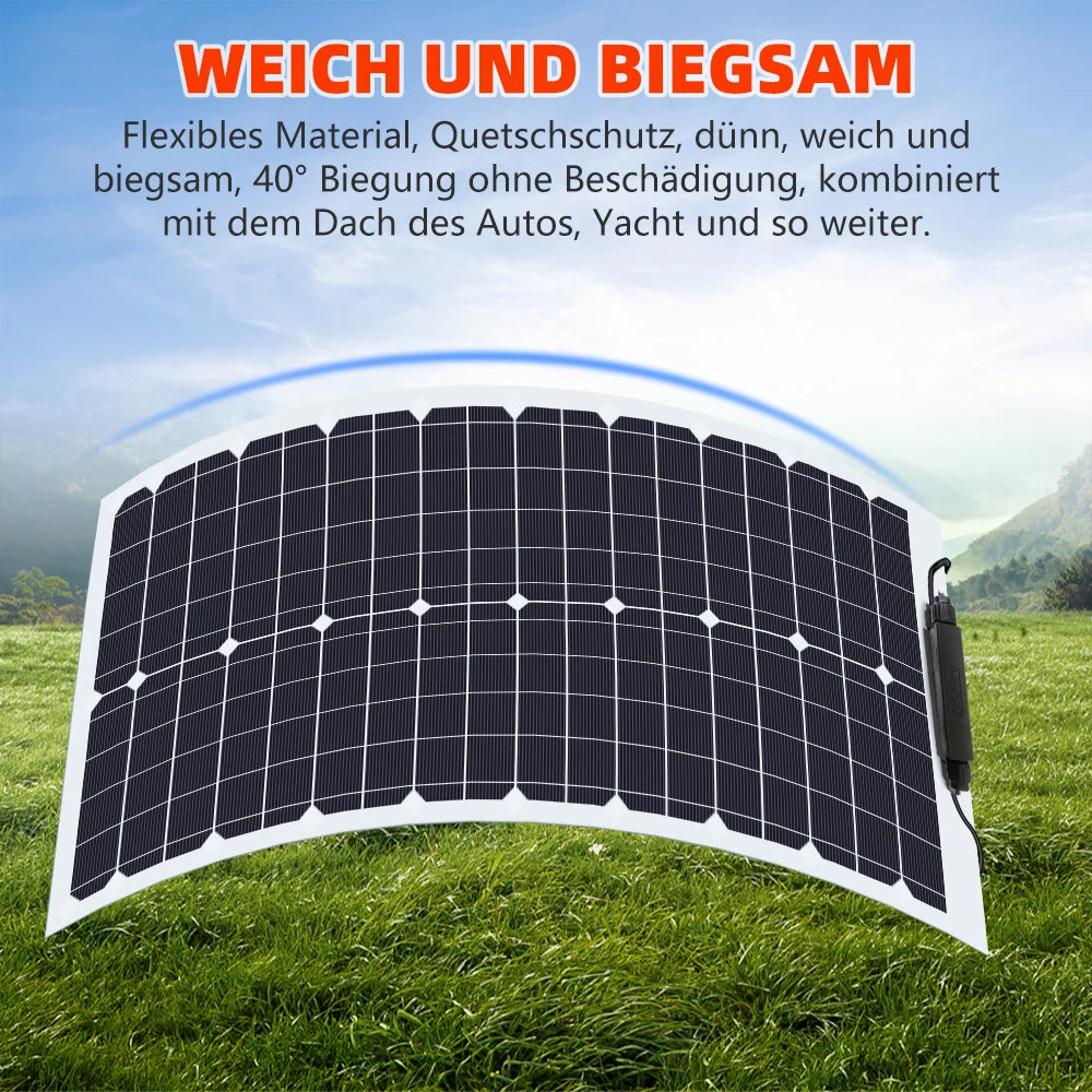 Flexible Solar Panels Silicon Solar Cell Battery Charger