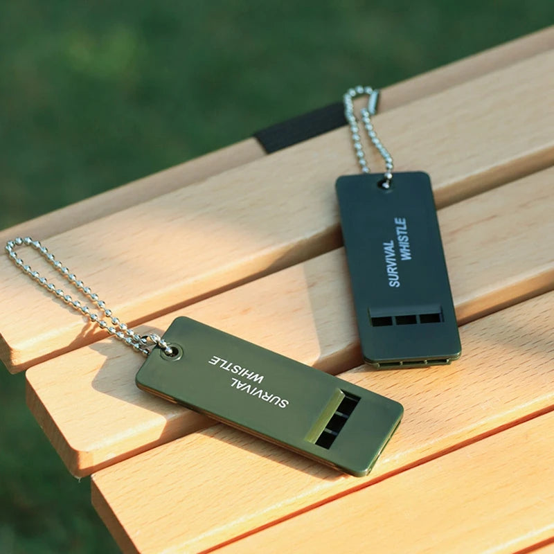 Outdoor Survival Whistle Keychain