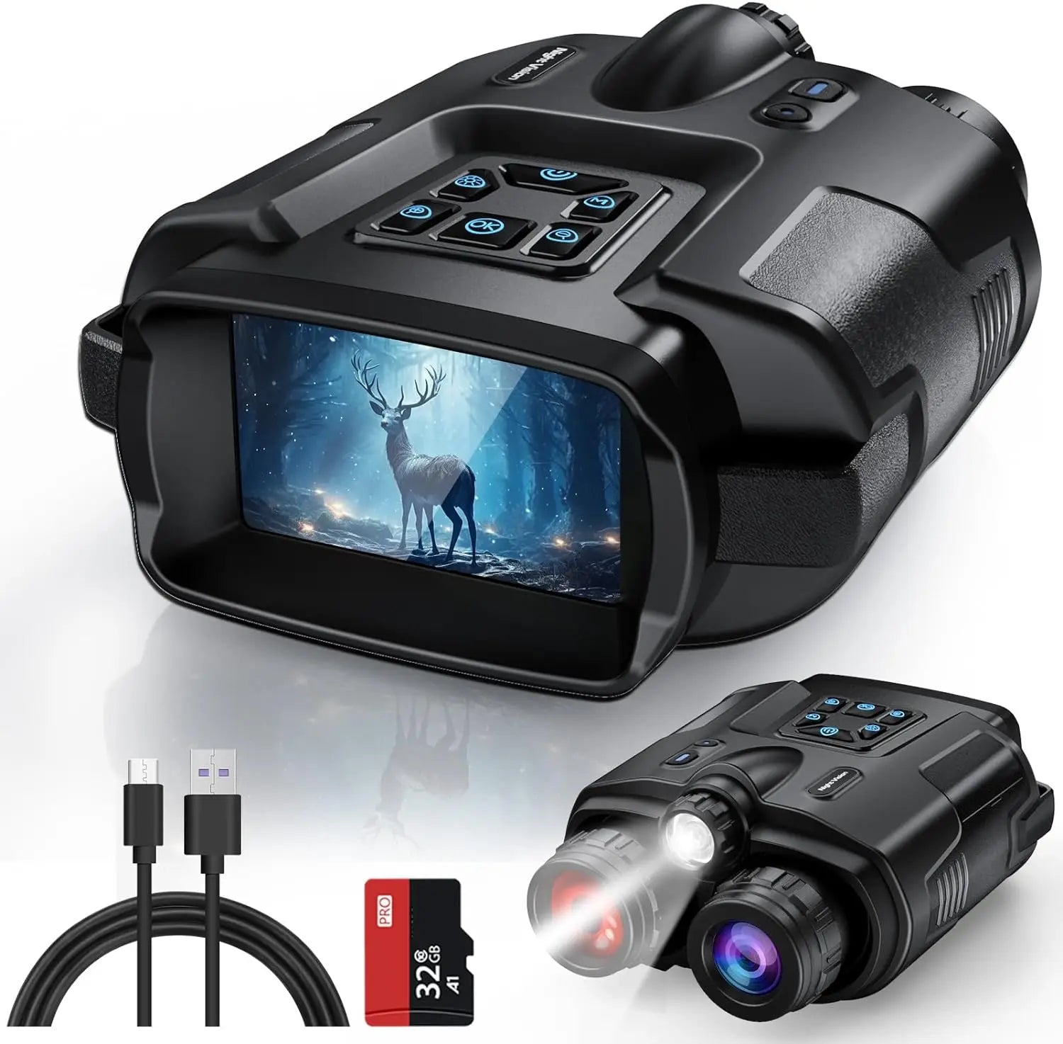 Night Vision Binoculars 4K Infrared 5000mAH