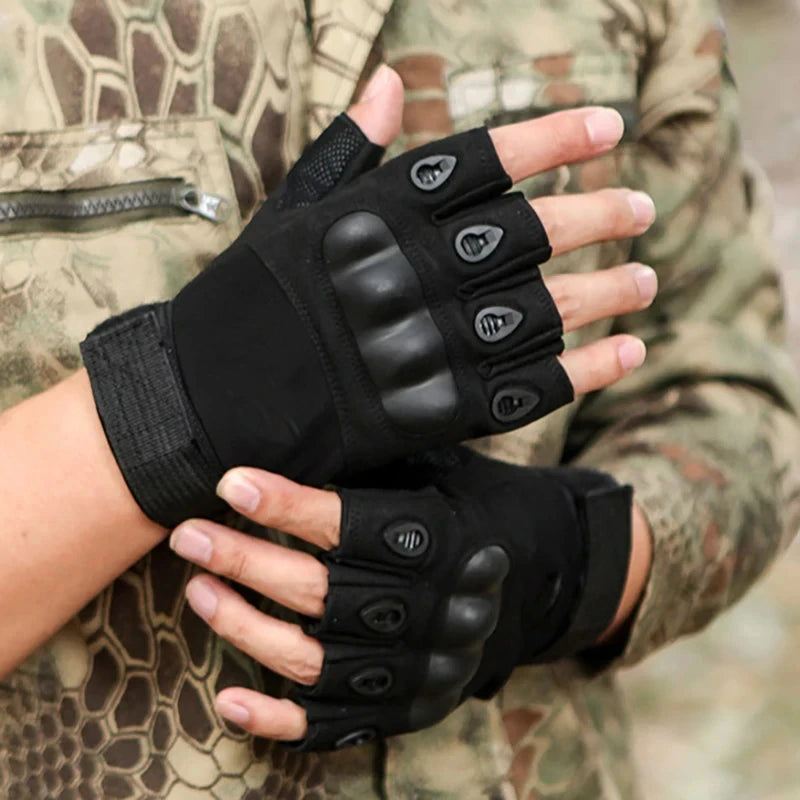 Half Finger Paintball Outdoor Tactical  Gloves