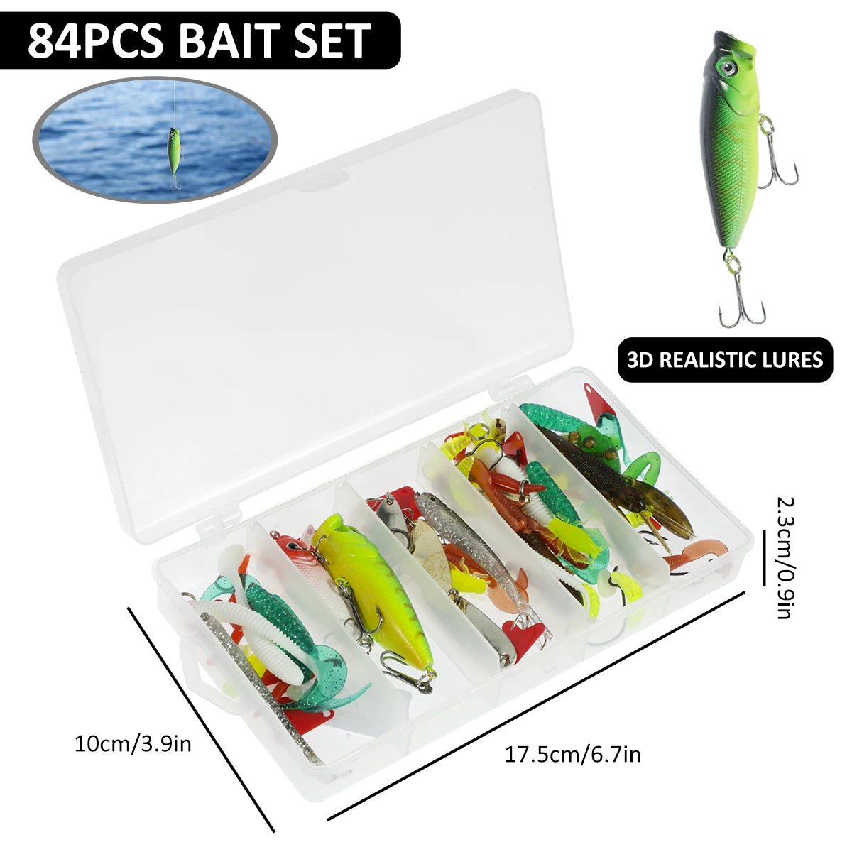 Mixed Colorful Fishing Lure Set