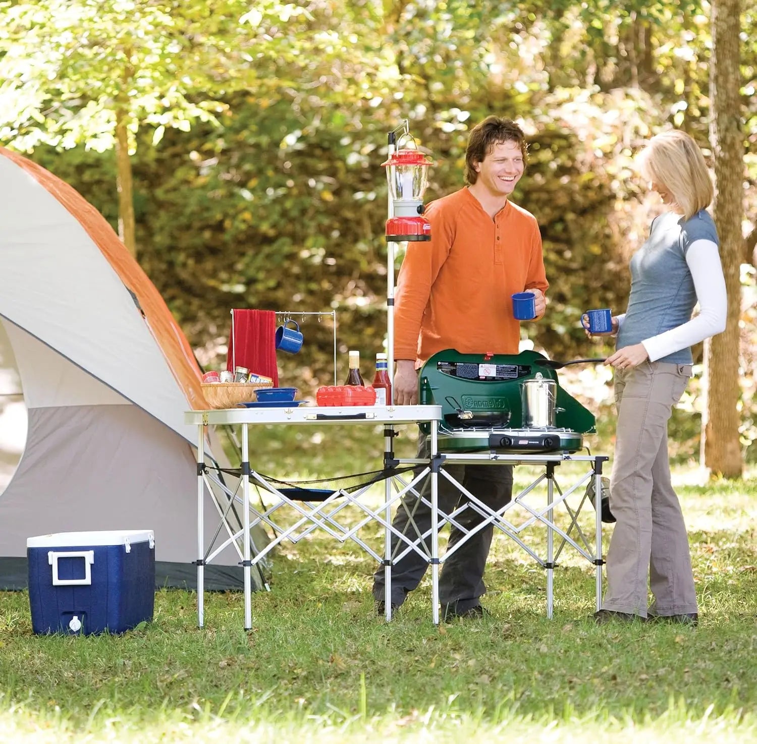 Pack-Away Portable Camp Kitchen Table