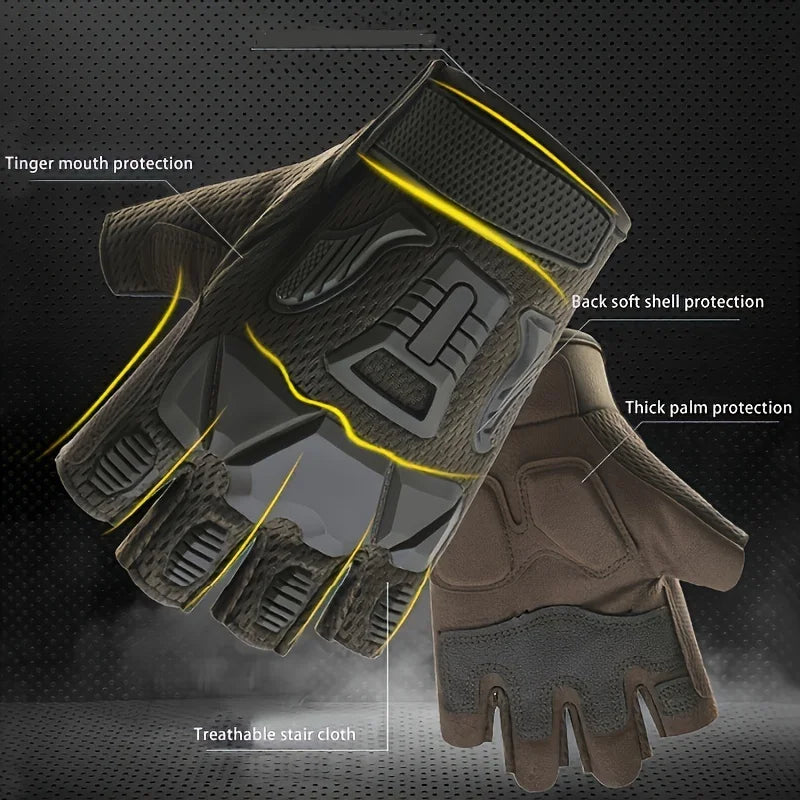 Half Finger Breathable Hunting Tactical Gloves