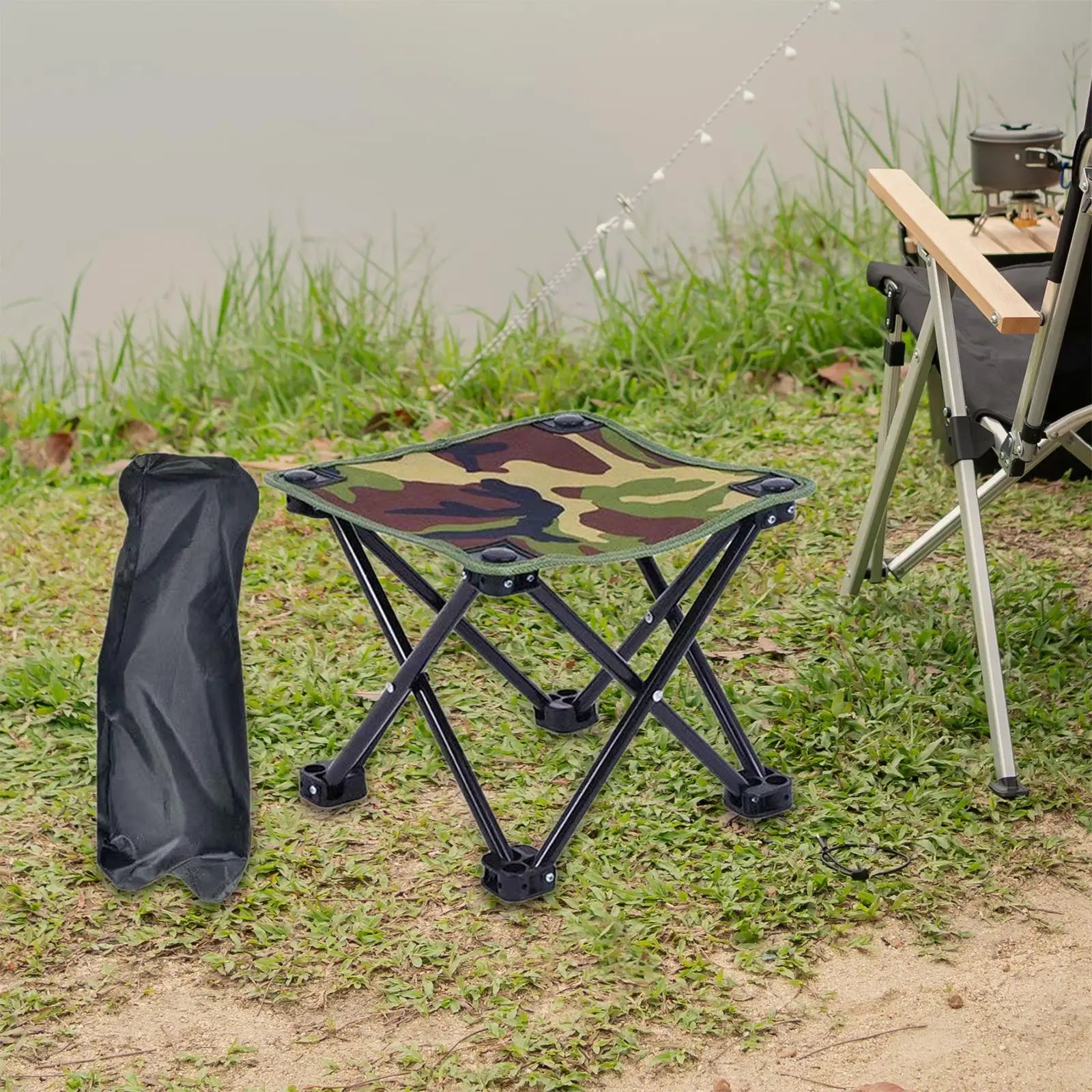 Foldable Camping Stool Fishing Chair Seat